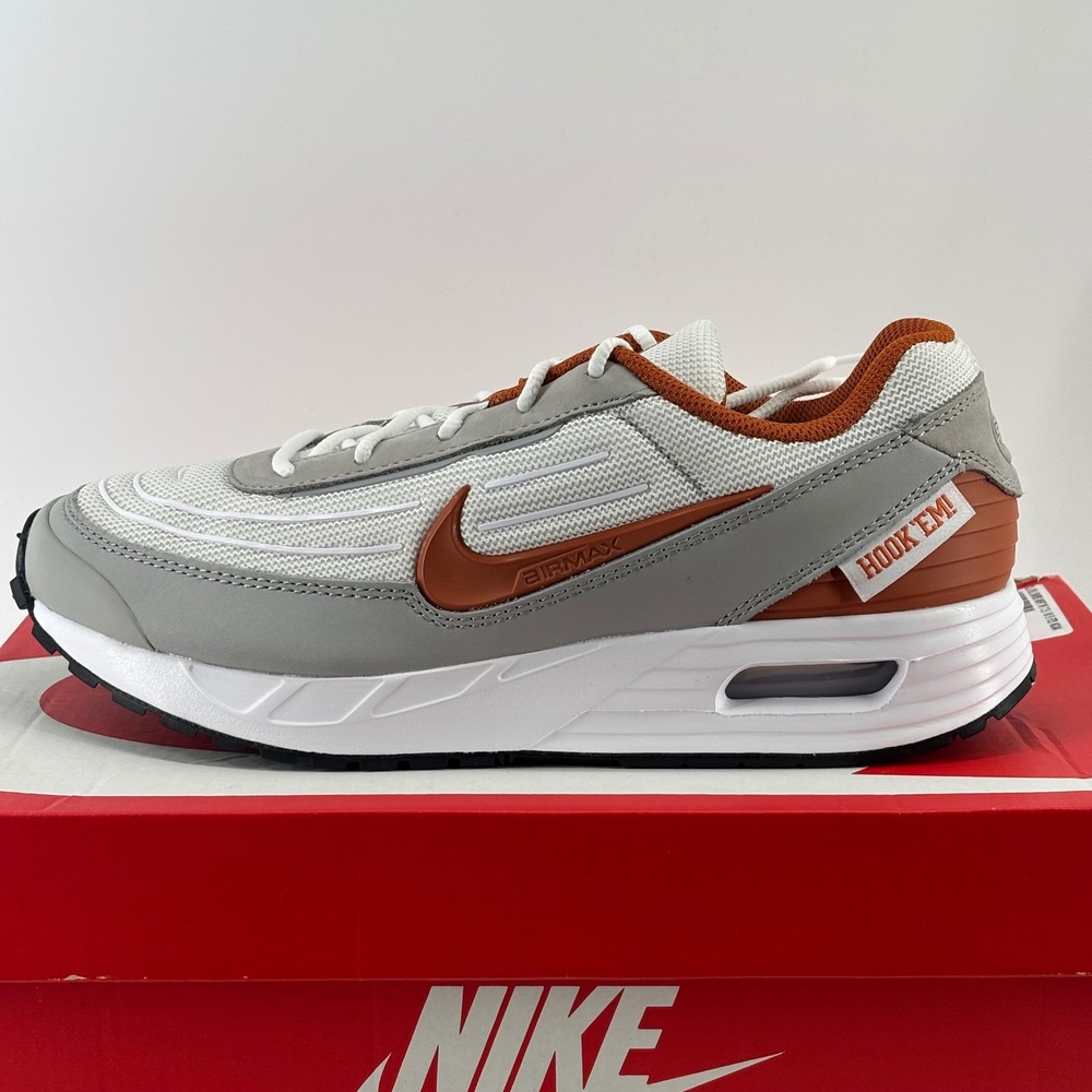 Nike Air Max Verse Texas Mens 7.5 White Orange NCAA New IB3223-100 Longhorns